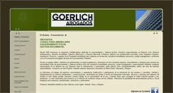 Desktop Screenshot of abogadosgoerlich.com