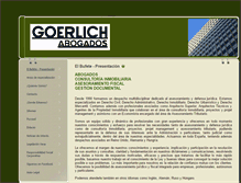 Tablet Screenshot of abogadosgoerlich.com